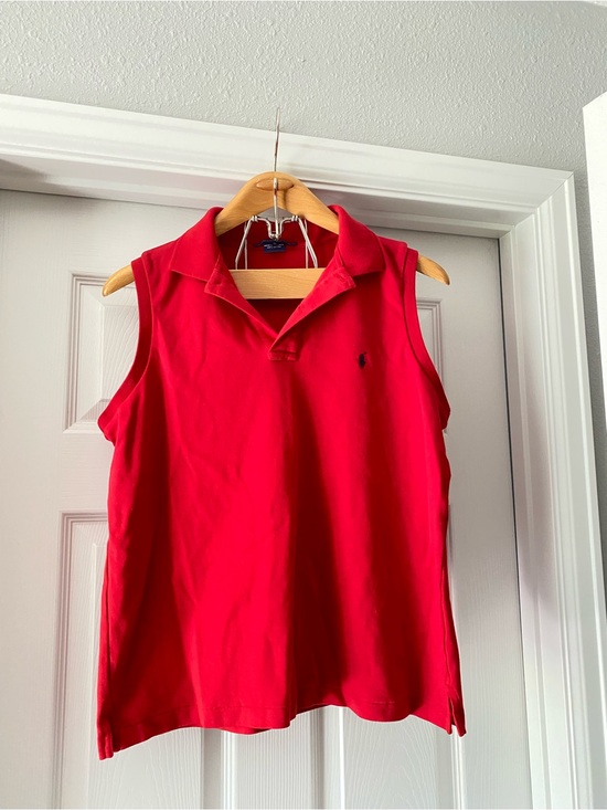 Polo Ralph Lauren Tops - Polo-Ralph Lauren Sleeveless Red Polo XL